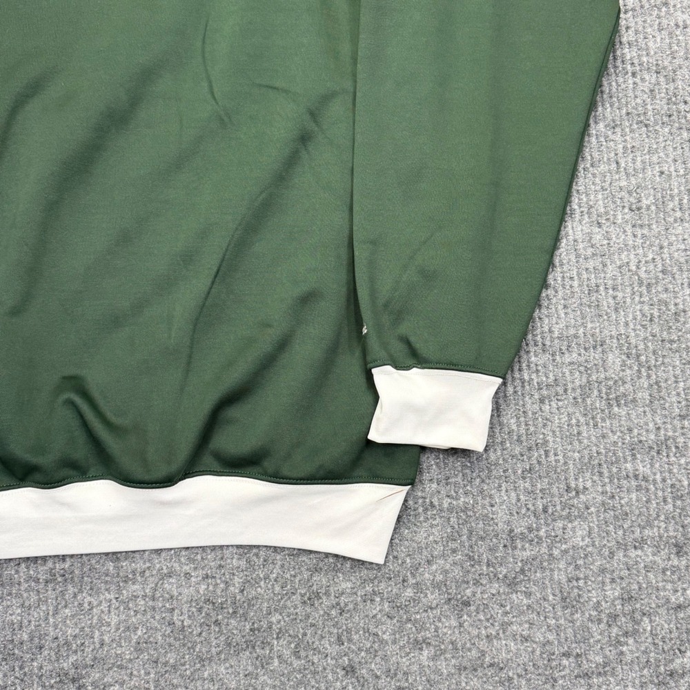 Majestic New York Jets Mens 3XLT Green White Quarter Zip Hoodie Sweatshirt - Picture 10 of 15